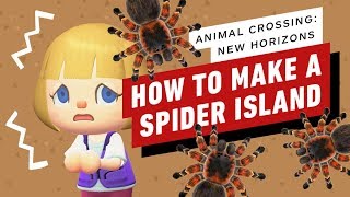 Animal Crossing: New Horizons - How to Make Your Own Spider Island (Tarantula Farming Tips)