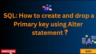 SQL: Primary key in SQL server