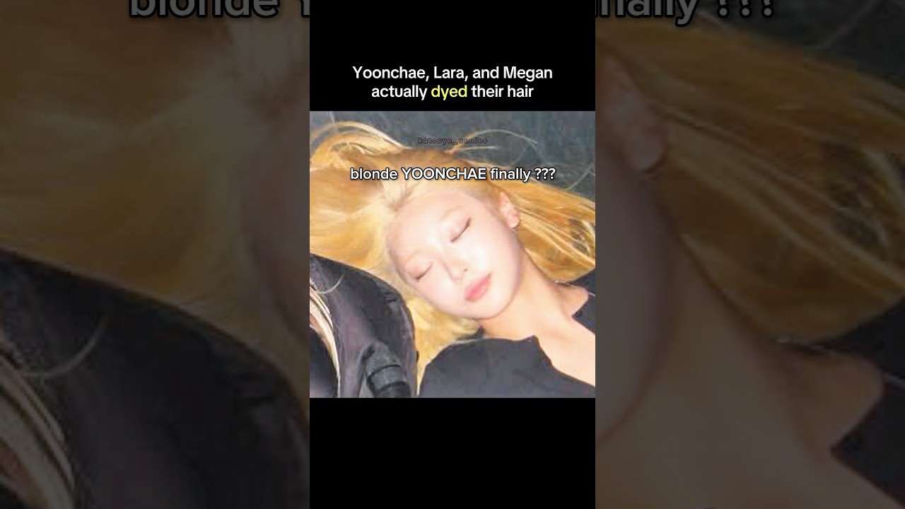 YOONCHAE is blonde #shorts #viralshorts #katseye #kpop #kpopedit #yoonchae #lara #megan