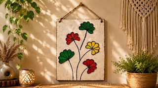  👉 Beautiful Wall Hanging Craft 🌿 | Easy DIY Home Decor Idea | Aesthetic Handmade Art 