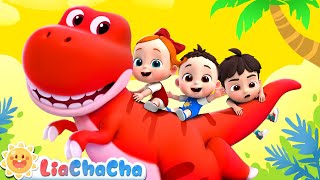Download lagu 🔴 Dino Finger Family Song | ABC Song   More Baby Songs for Toddlers |@LiaChaCha_EN Nursery Rhymes mp3