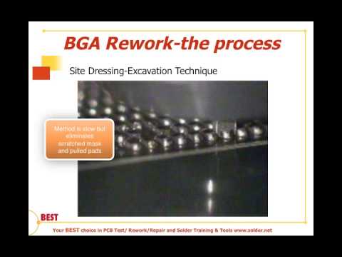 BGA rework Site Prep