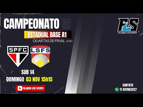 Campeonato Estadual Base A1 Quartas de Final Ouro São Paulo x Liga Sancaetanense sub 14 ao Vivo  FLS