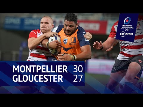 Montpellier vs Gloucester (30-27) | Heineken Champions Cup highlgihts