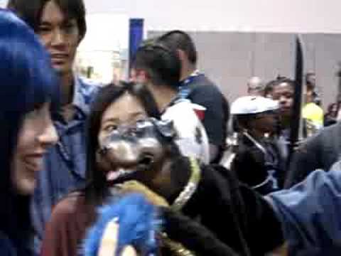 Triumph the Insult comic dog at Comic Con 2008  talks to Mimi