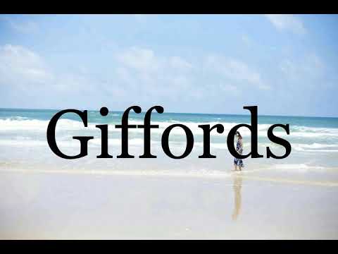 How To Pronounce Giffords🌈🌈🌈🌈🌈🌈Pronunciation Of Giffords
