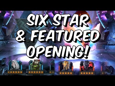 6 Star Crystal Opening + Featured & Double 5 Star Crystal Opening! - Marvel Contest Of Champions