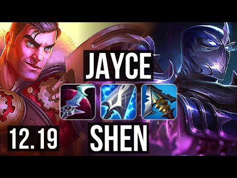 JAYCE vs SHEN (TOP) | Quadra, Legendary, 300+ games | EUW Diamond | 12.19