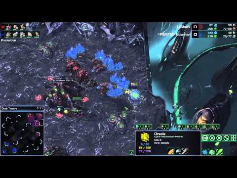 SC2 Legacy of the Void - LilShark (Z) VS Bowman (P) On Dusk Towers