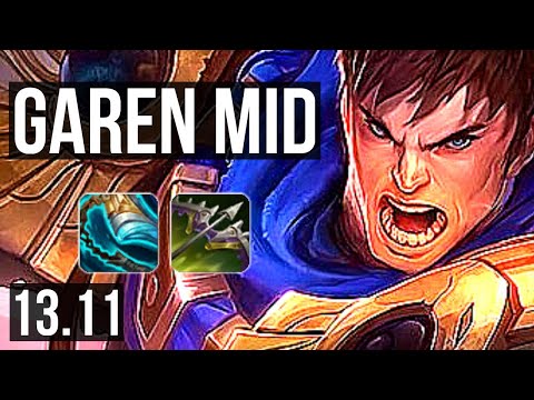 GAREN vs GRAVES (MID) | 2.9M mastery, 6/1/8 | KR Master | 13.11