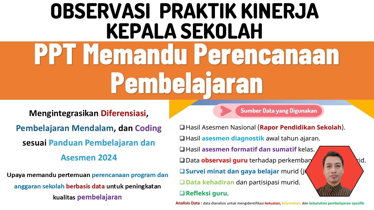 PPT Bahan Presentasi Observasi Kinerja KS Memandu Perencanaan Pembelajaran
