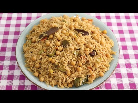 Chana Pulao recipe | Degi Chana pulao | Receta de Arroz con Garbanzos  How to make Chana Pulao