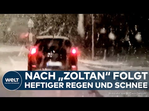 ZOLTAN: Wetterwarnungen halten an! In diesen Gebieten werden heftiger Regen und Schnee erwartet