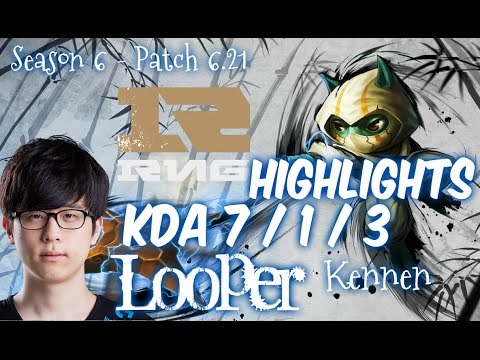 RNG Looper KENNEN vs NAUTILUS HIGHLIGHTS - Patch 6.21 KR Ranked | League of Legends