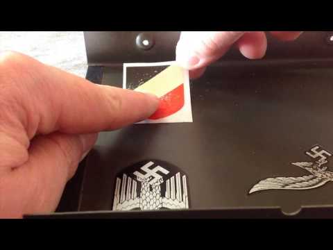 german helmet decal tricolor tri-color ww2 war mp40