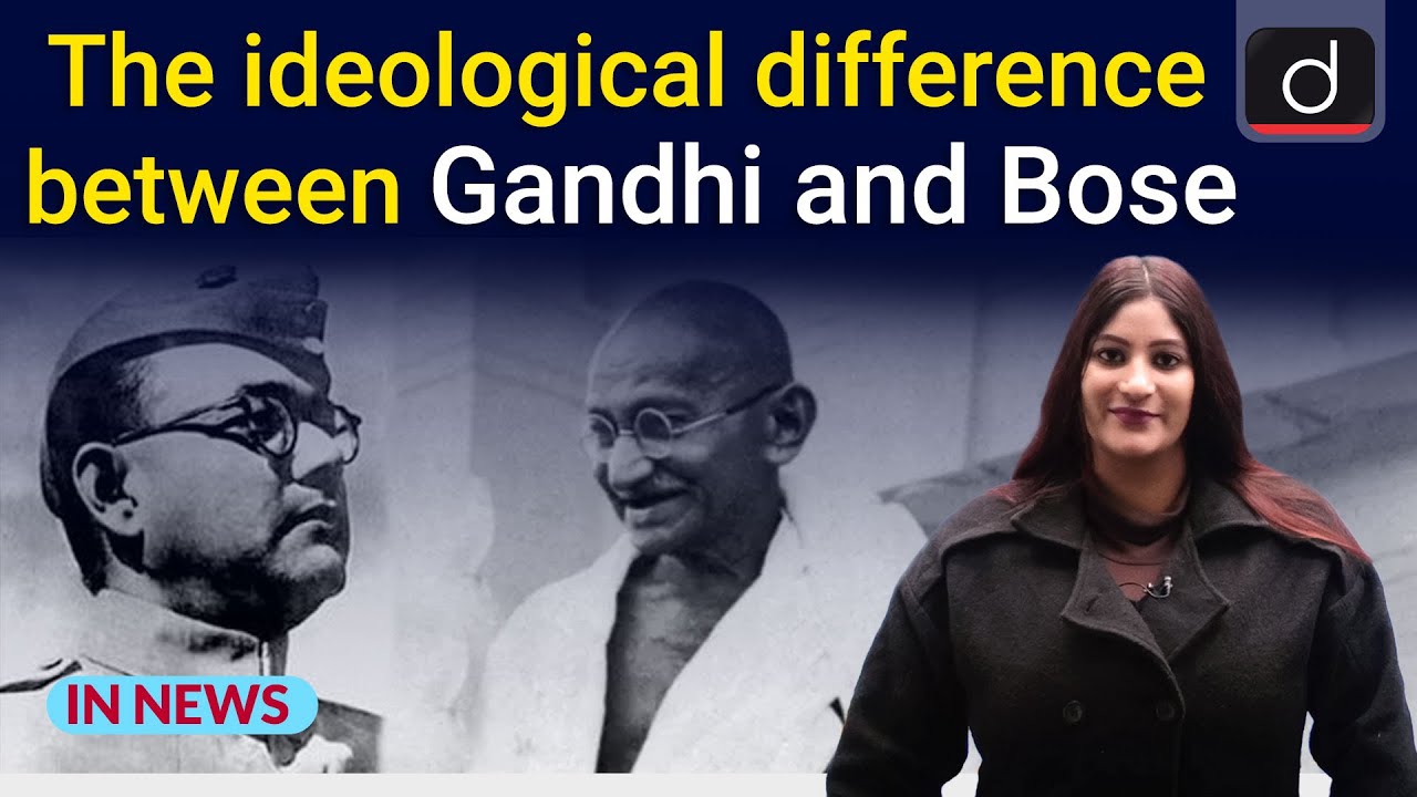Video analysis on Gandhi vs Bose ideological debate