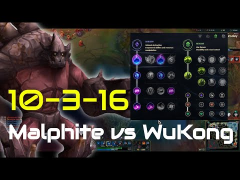 Malphite vs WuKong - Best Items and Runes for Season 10