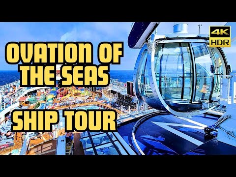 Thumbnail for Ovation of the Seas: Ship Tour 4K | Obstructed View Balcony room - Swimming Pools - Seaplex + more !