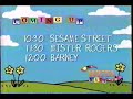 WETA Kids Coming Up Sesame Street Mister Rogers Barney