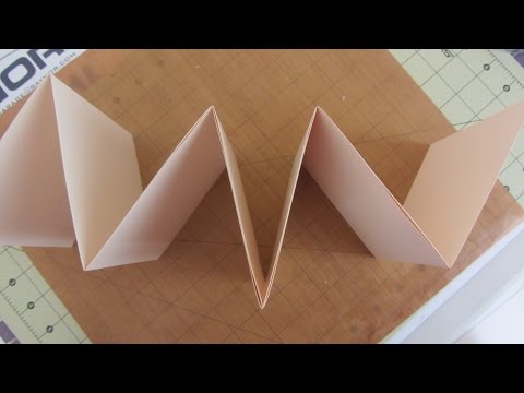 How to Make a Accordion Fold Mini Album Crafts With Paper Tutorial Video