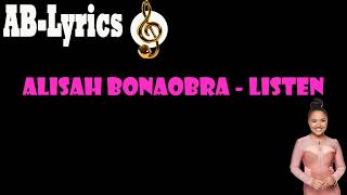 Alisah Bonaobra( LYRICS) - Listen |The X Factor Uk 2017