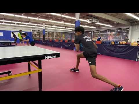 Sid Naresh Training at the Samson Dubina Table Tennis Academy