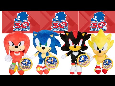 30th Anniversary Sonic Plush Collection Set From Jakks Pacific
