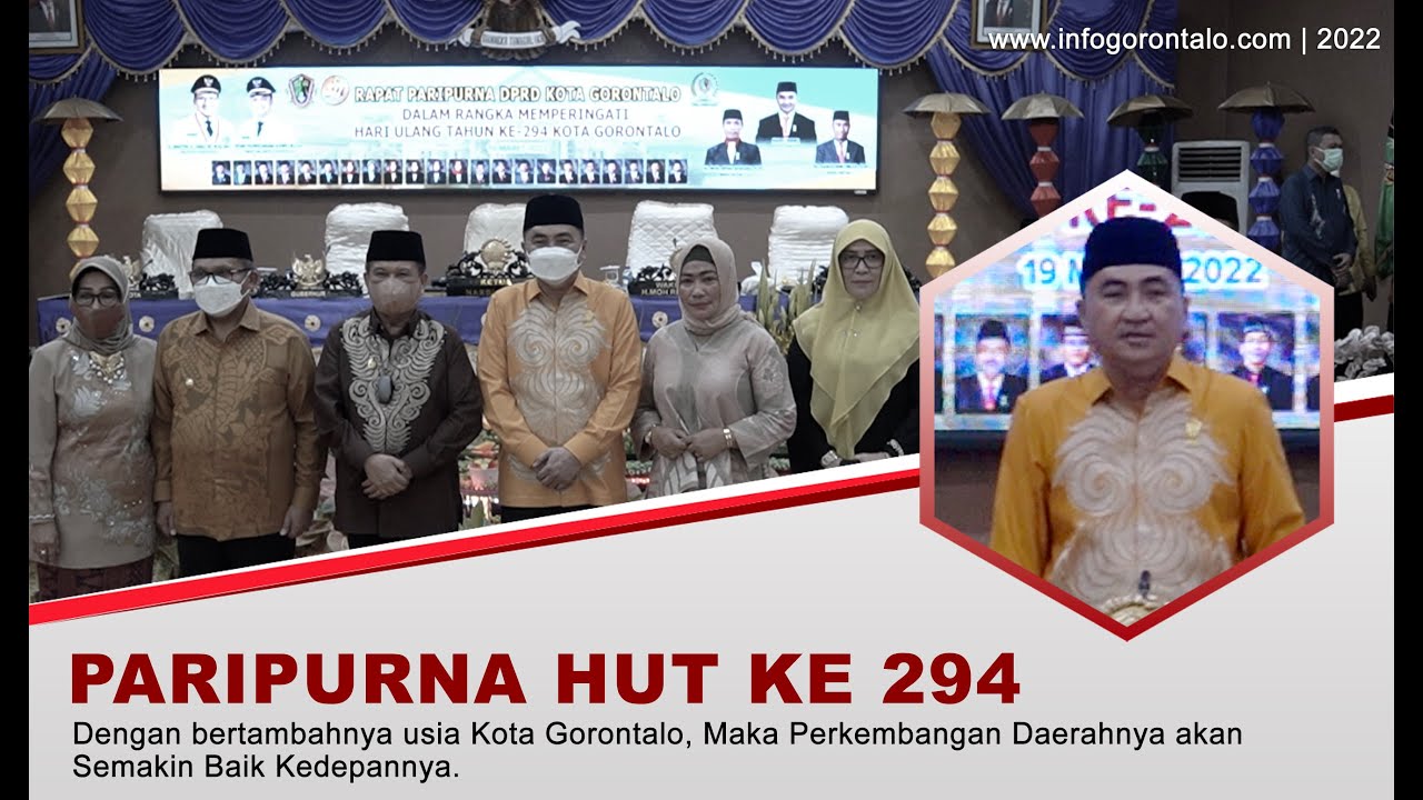 Pada Peringatan HUT ke-294, Pemerintah Provinsi Apresiasi Kemajuan Kota Gorontalo
