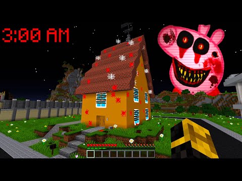 NUNCA ENTRES A LA CASA DE PEPPA PIG .EXE A LAS 3 AM EN MINECRAFT 😱