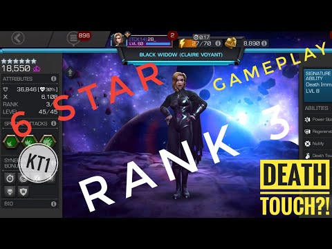 6 Star Rank 3 Black Widow Claire Voyant Gameplay! One Deadly Lady!