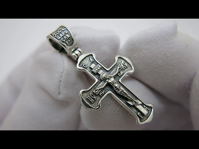 Срібний хрестик вкх245 Відео огляд