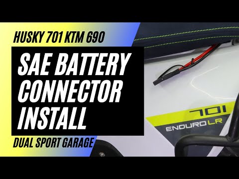 SAE battery connector motorcycle install