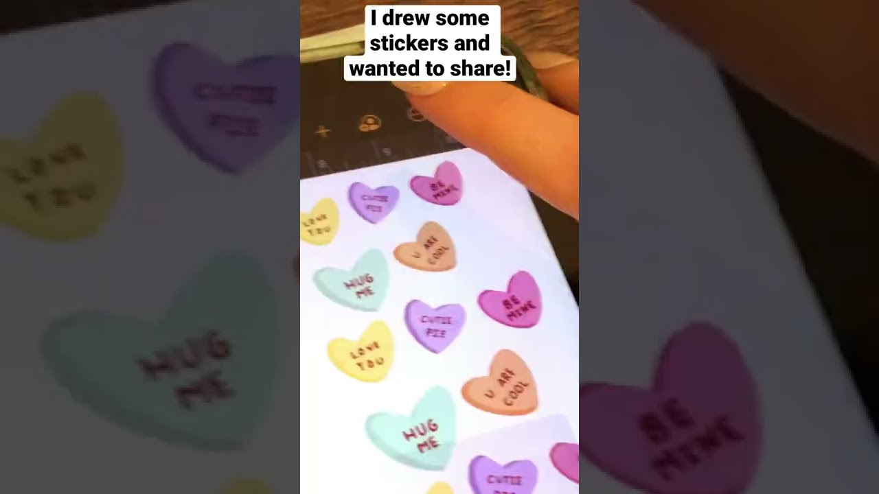 DIY stickers! + FREE sticker printable!!!🤍💙💜💛#shorts
