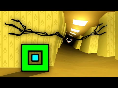 I built the backrooms in geometry dash..