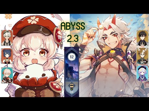 Klee Triple Pyro and Itto Triple Geo | Spiral Abyss 2.3 | Floor 12 | 9 stars | Helping friend