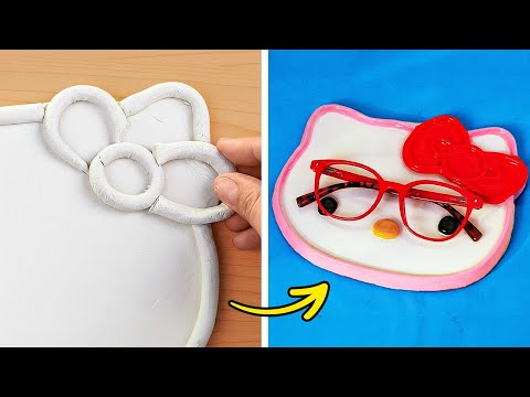 最も可愛いポリマークレイDIY！ 😍 簡単で愛らしいクラフトアイデア！ 💖