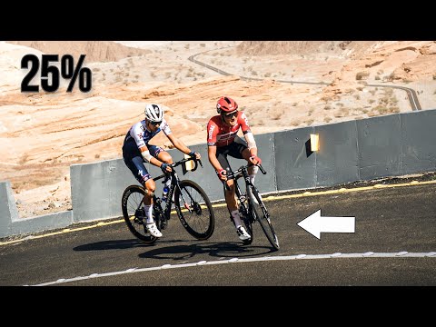 When A Pro Cyclist Does This, You Know its Steep | Saudi Tour 2022 Stage 4