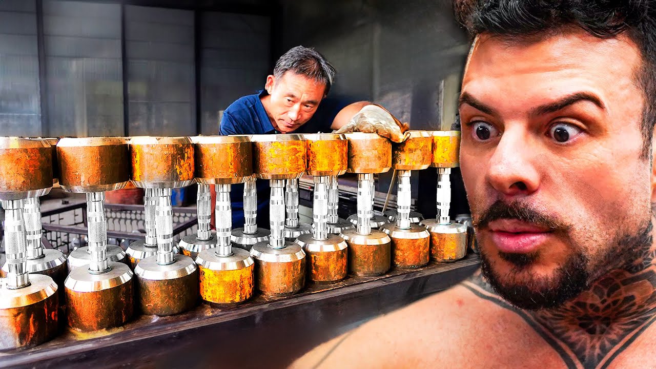 Como Funciona uma Fábrica de Halteres e Anilhas!