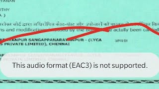 How to Play EAC3 Not Supported MX Player | Fix MX Player EAC3 Audio Not Supported