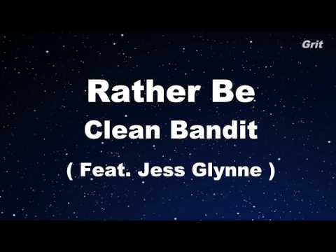 Rather Be - Clean Bandit feat Jess Glynne -  Karaoke【No Guide Melody】