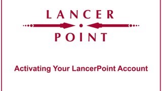 Activating Your LancerPoint Account