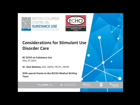 Considerations for Stimulant Disorder Care