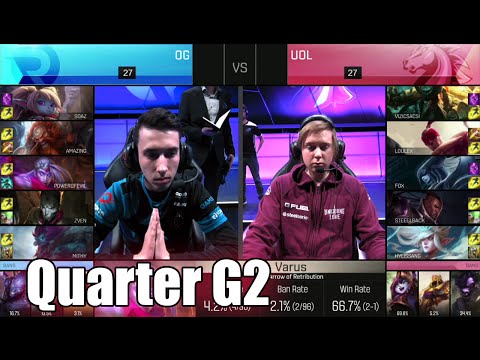 Origen vs Unicorns of Love | Game 2 Quarter Finals S6 EU LCS Spring 2016 Playoffs | OG vs UOL G2