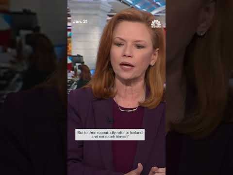 Trump repeatedly says 'Iceland' when speaking about Greenland at the World Economic Forum