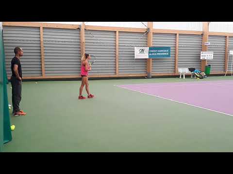 Entrainement avec joueuse à -15....Super !!