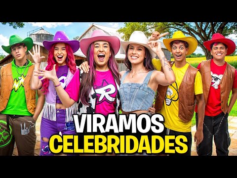 VIVEMOS A VIDA DE FAMOSOS POR 24 HORAS *Rotina completa ! 