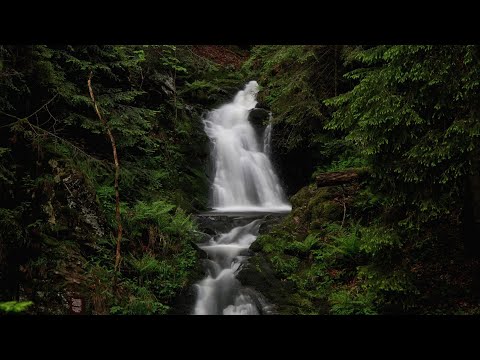 Der Todtmooser Wasserfall zwischen Rütte und Hintertodtmoos