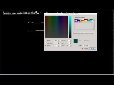 Équations aux dérivés partielles : équation de transport