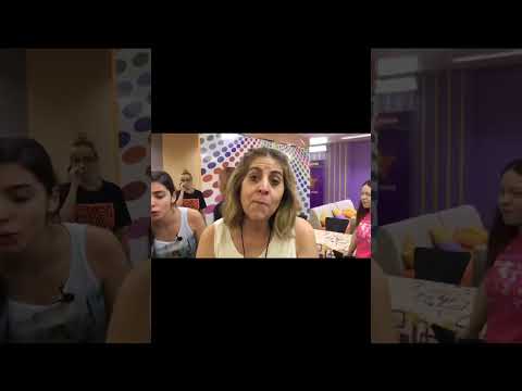 Comiendo marinera en el atrás de cámara de Marilina; Atreverse a soñar