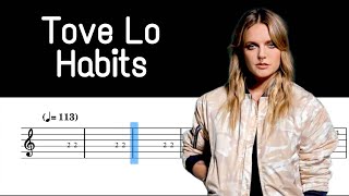 Tove Lo - Habits Guitar Tutorial